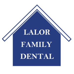 Blue and White Triangles Logo - Lalor Family Dental Blue & White Logo. Lalor Family Dental