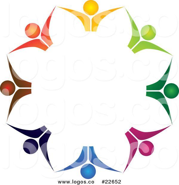 Multi Colored Circle Logo - Circle Of People Holding Hands Desktop Background
