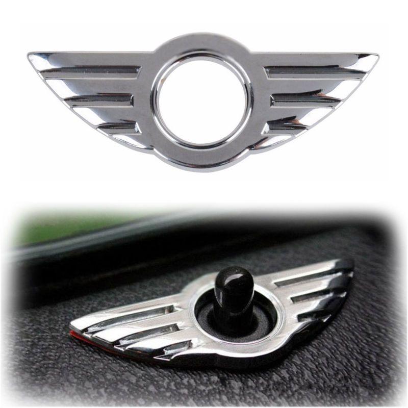 BMW Mini Cooper Logo - 2X Car 3D Door Pin Badge Emblem For BMW MINI Cooper S ONE Roadster