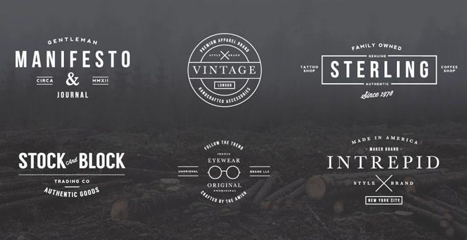 Classic Clothing Logo - 10 Hipster Logo Showcases - SimplyWP