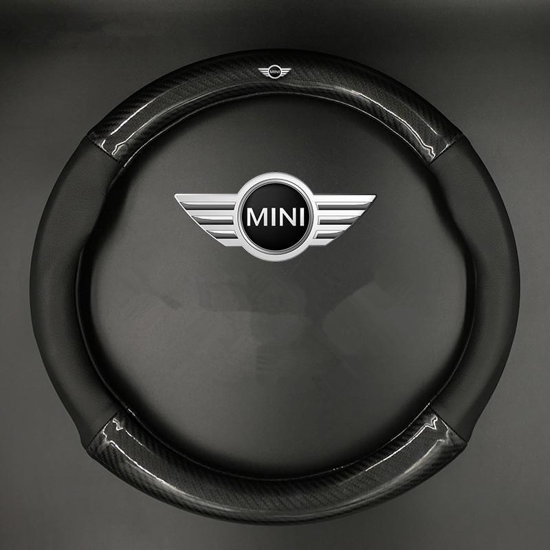 BMW Mini Cooper Logo - Carbon Fiber Mini Cooper LOGO Countryman Steering wheel cover – Carsoda