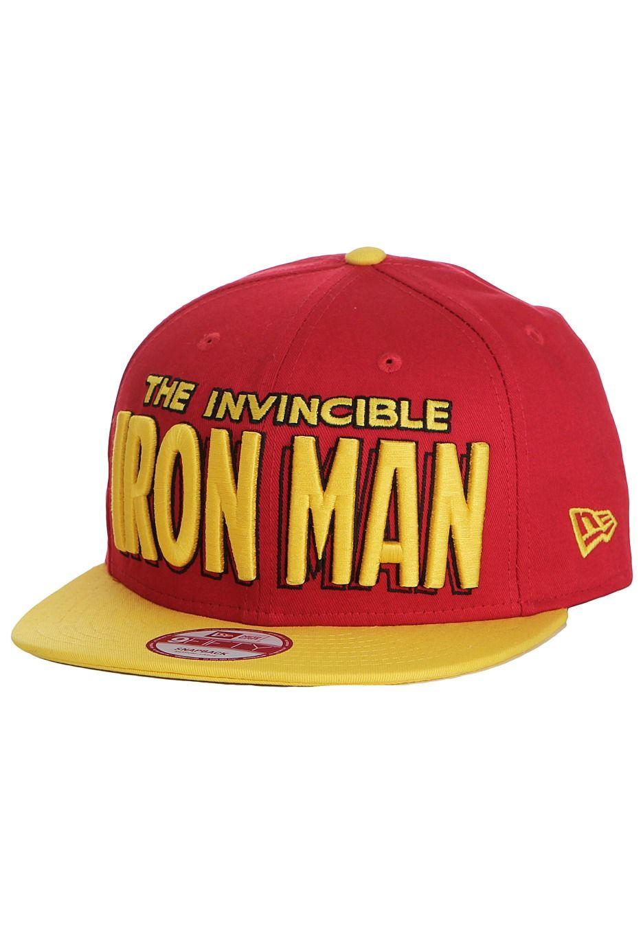 Red and Yellow Word Logo - New Era - Classic Word Iron Man Red/Yellow Snapback - Cap ...