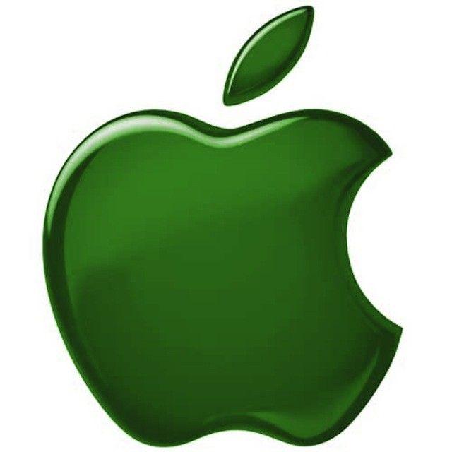 Green Apple Logo - 85% Of Apple's Power Comes From Green Energy Sources [Report]. Cult