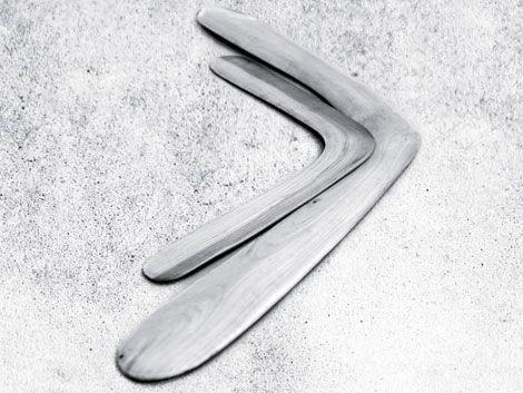 Above Each Other Silver Boomerangs Logo - Science of Boomerangs: How to Make & Throw the Aussie Magic