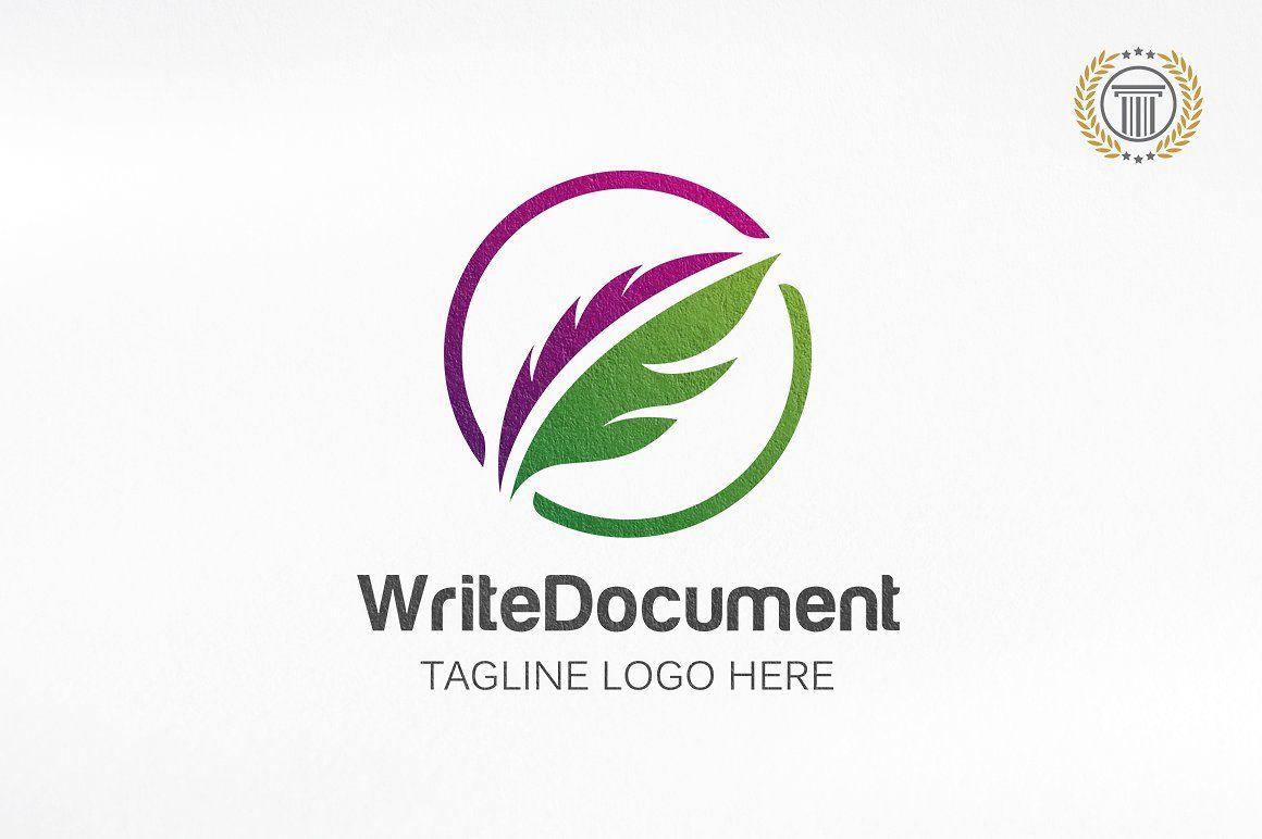 Writer Logo - Writer Logo Design | Pen Head Design ~ Logo Templates ~ Creative Market