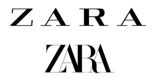 Above Each Other Silver Boomerangs Logo - Twitter SLAMS new Zara logo design claiming it looks 'claustrophobic ...