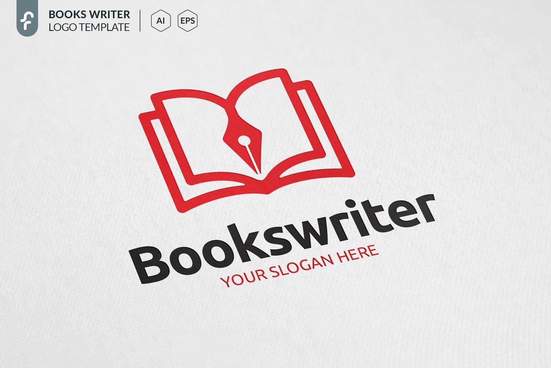 Writer Logo - Books Writer Logo Design #logo #design #book #branding #illustration ...
