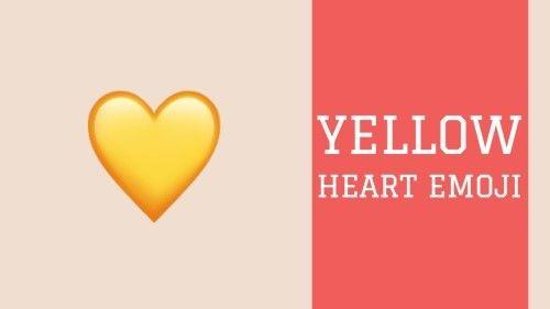 Red and Yellow Heart Logo - What is Yellow heart emoji meaning? | Emoji meaning