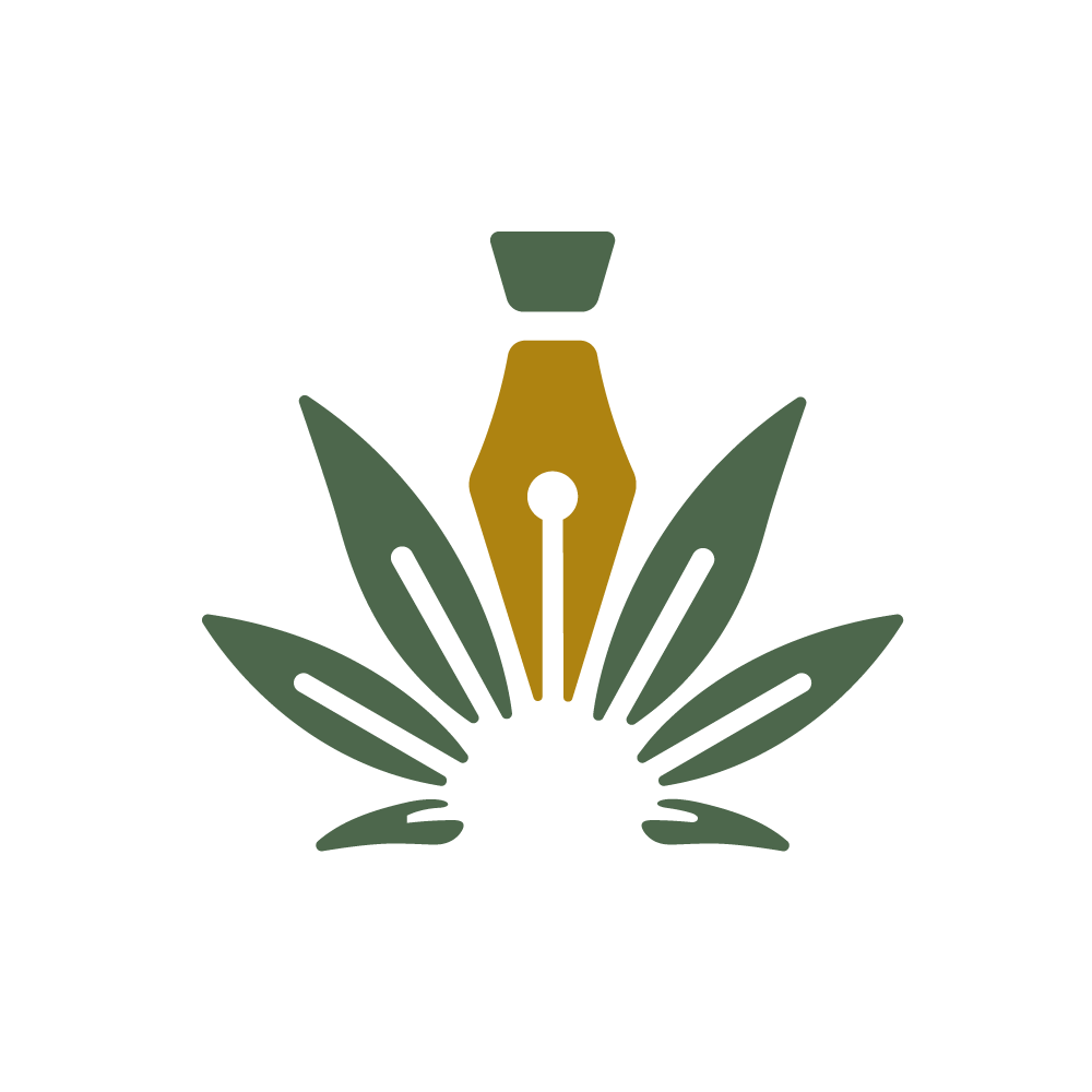 Writer Logo - For Sale: Cannabis Writer Logo Design | Logo Cowboy