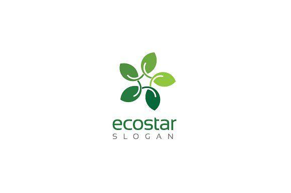 Leaf and Star Logo - Leaf Star Logo ~ Logo Templates ~ Creative Market