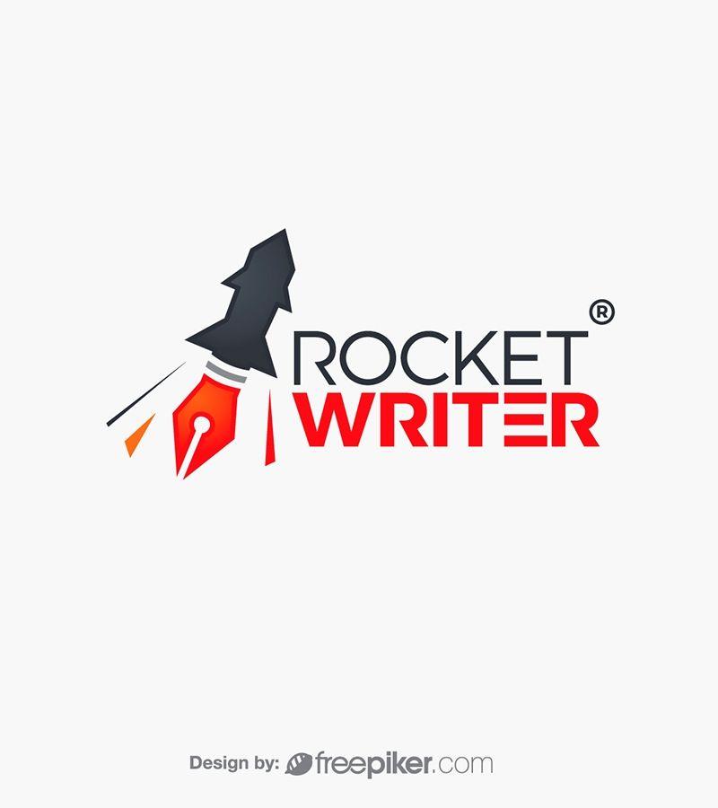 Writer Logo - Freepiker | rocket writer pen logo