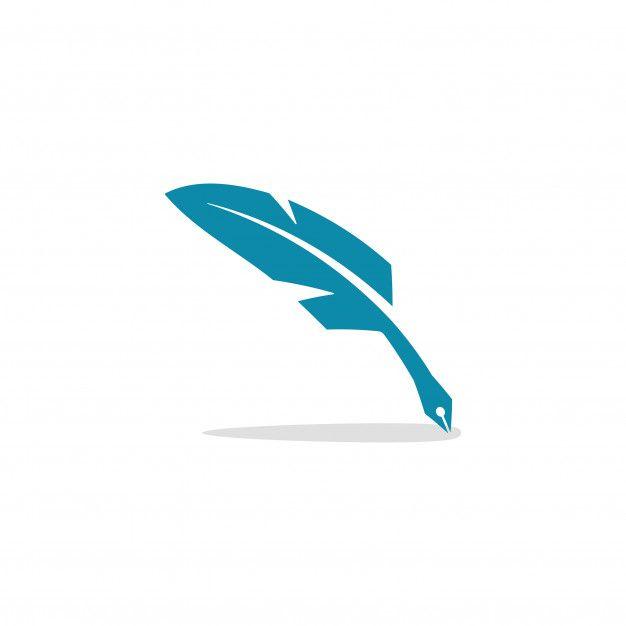 Writer Logo - Writer notary feather pen logo Vector | Premium Download