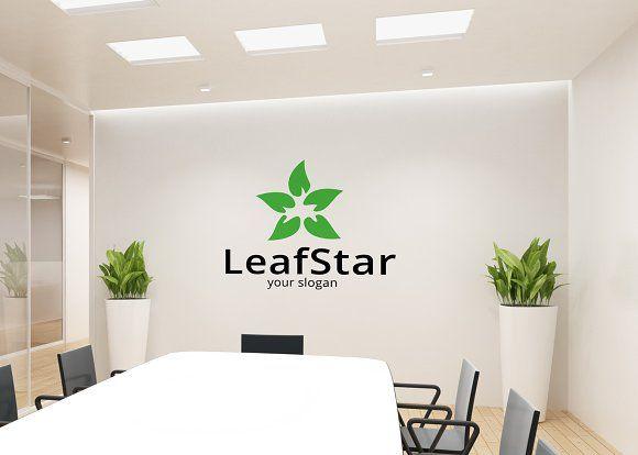 Leaf and Star Logo - Leaf Star Logo Template ~ Logo Templates ~ Creative Market