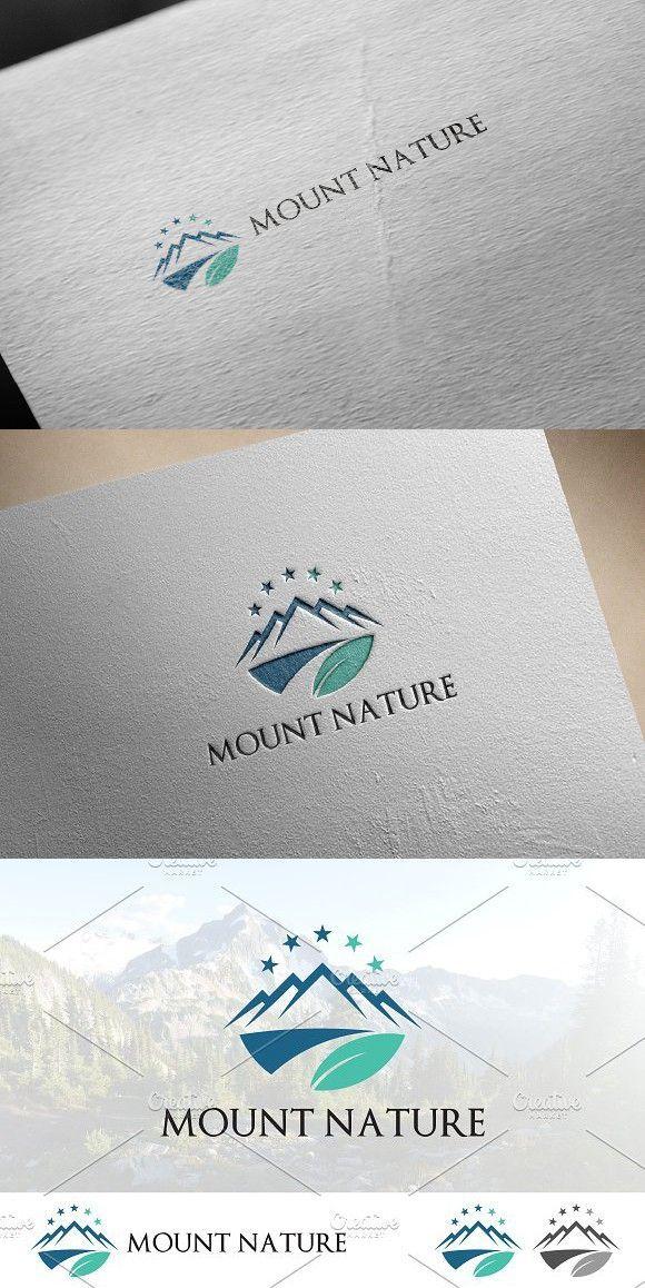 Mountain Star Logo - Leaf Mountain Star Logo. Concept | Health | Pinterest | Star logo ...