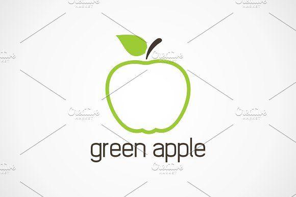 Green Apple Logo - green apple ~ Logo Templates ~ Creative Market