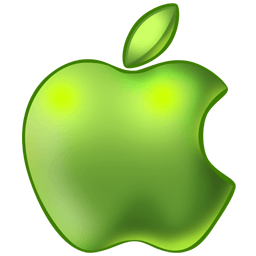 Green Apple Logo - Glossy Green Apple Icon, PNG ClipArt Image