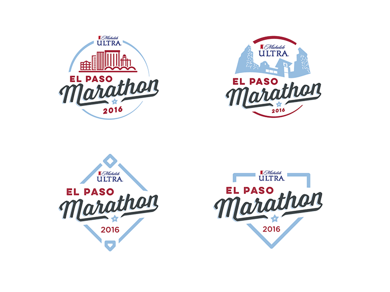 Marathon Logo - El Paso Marathon Logo options by Cam Wilde | Dribbble | Dribbble