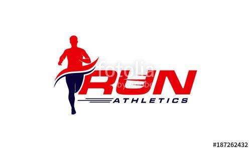 Marathon Logo - Running Man silhouette Logo Designs, Marathon logo template, running