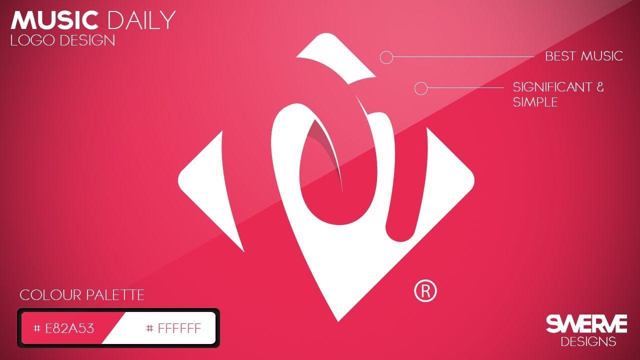 Red Swerve Logo - Swerve Graphic Design: Speedart. Music Daily Logo Design