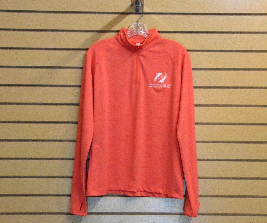 Red Swerve Logo - Women's Swerve 1/4 Zip with Slide Inn Logo - Guided Fly Fishing ...