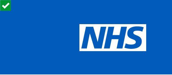 White Blue Logo - NHS Identity Guidelines