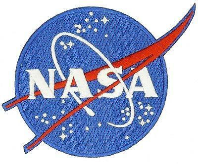 White Blue Logo - NASA BLUE LOGO USA Flag Nasa White-Red Vector Set of 3 Easy Iron/Sew ...