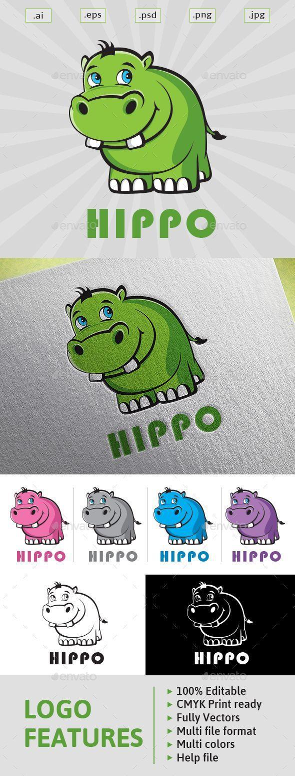 Multi Animal Company Logo - Hippo #Logo - Animals Logo #Templates | Logo | Logo templates, Logo ...