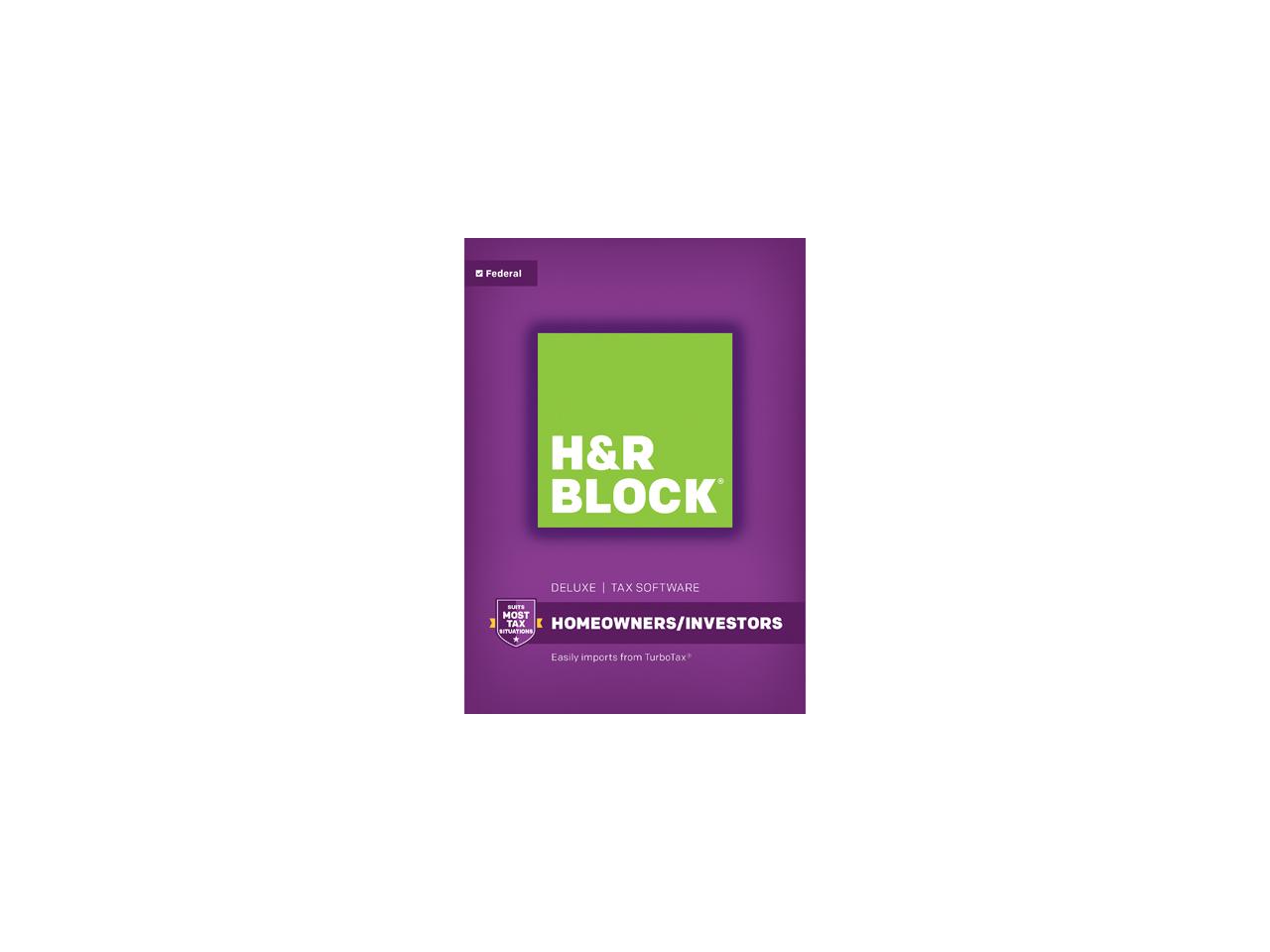 H&R Block Logo - H&R Block 2017 Taxcut Software + State $9.95