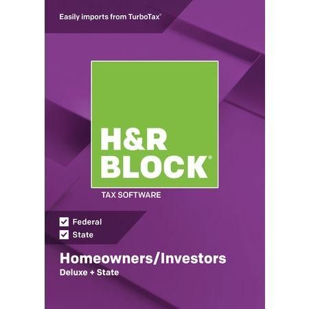 H&R Block Logo - H&R Block Tax Software 2018 Deluxe + State Win Email Delivery