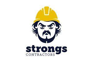 Worker Logo - The Forge Blacksmith Logo ~ Logo Templates ~ Creative Market