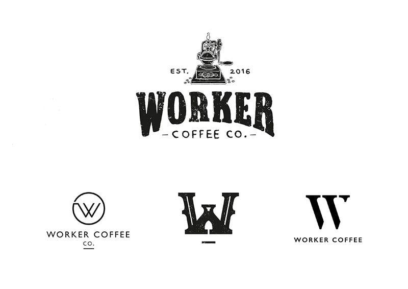 Worker Logo - Worker Coffee Branding — LISA MALTBY Illustration & Lettering