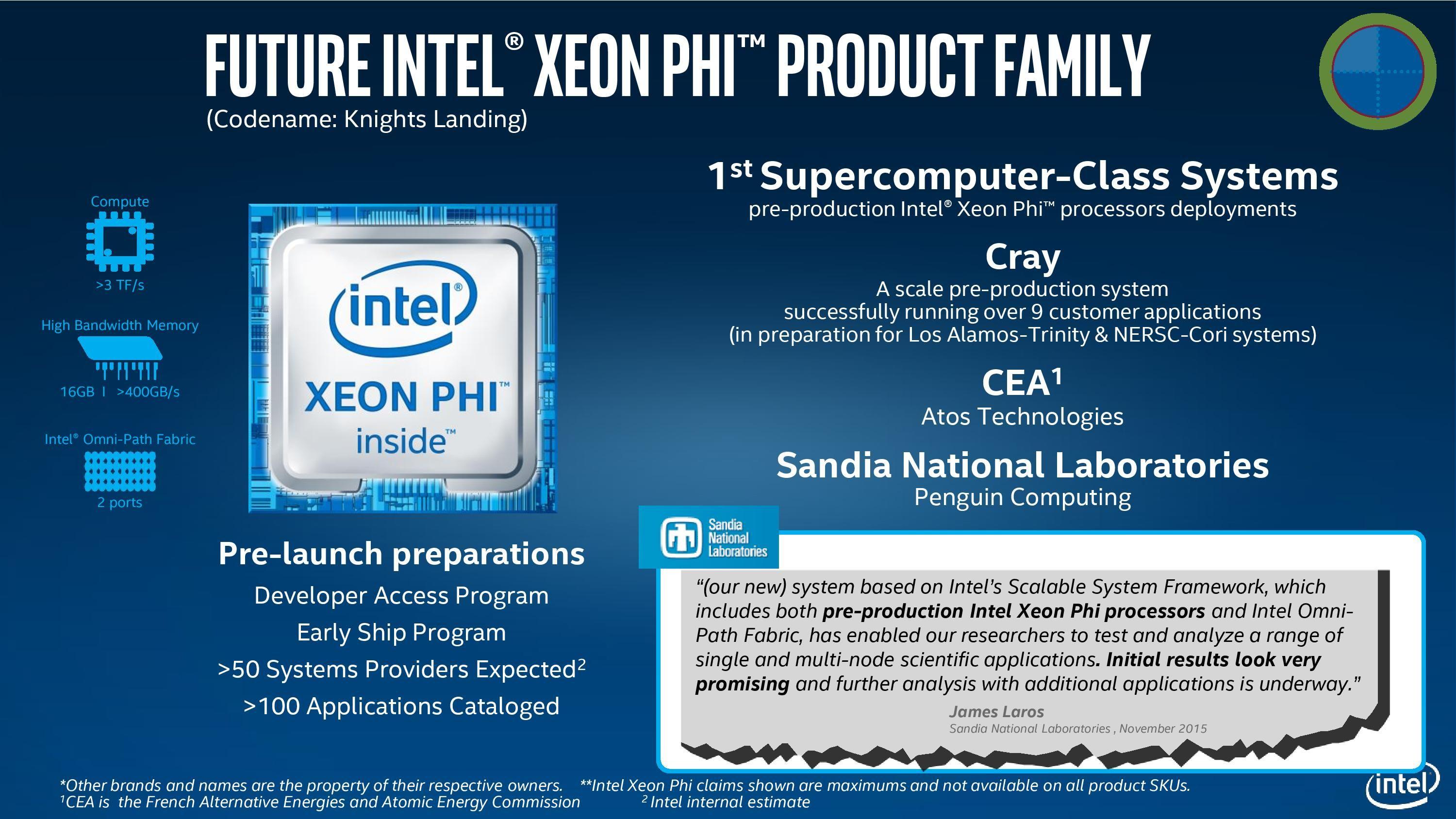 Xeon Phi Logo - Intel @ SC15: Launching Xeon Phi “Knights Landing” & Omni-Path ...