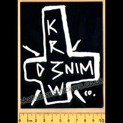 Krew Skate Logo - KR3W Skateboard Sticker
