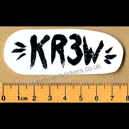 Krew Skateboard Logo - KR3W Skateboard Sticker