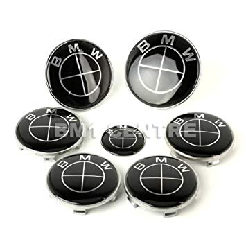 Black and White BMW M3 Logo - Bmw 3 Series 46 E90 E91 M3 Black Emblem Badge Full Kit Front Rear