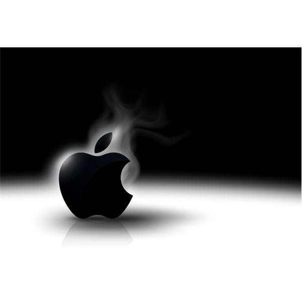 White On Black Background Apple Logo - Free Wallpaper for Mac Computers & Other Mac Desktop Backgrounds