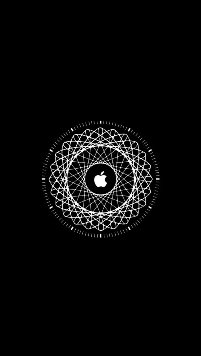 White On Black Background Apple Logo - White Apple Logo Background
