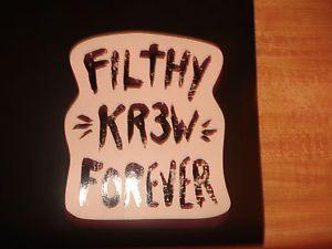 Krew Skateboard Logo - KREW SKATEBOARDS CLOTHING CO. FILTHY KREW FOREVER WHITE LOGO ...