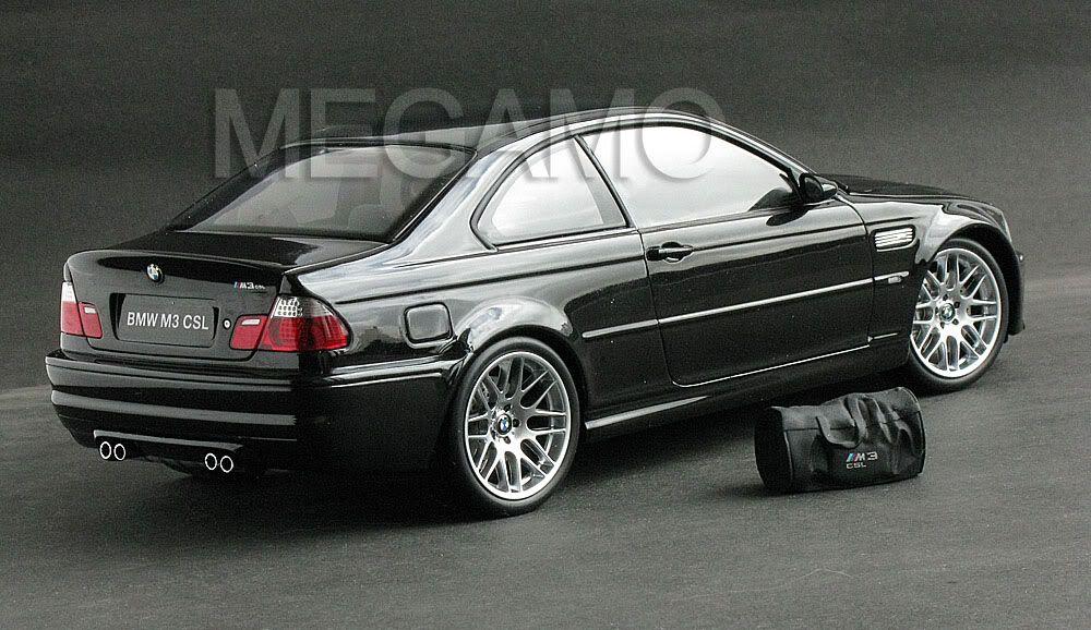 Black and White BMW M3 Logo - 18 Kyosho BMW E46 M3 CSL 2003 Black W Bag BBS Carbon Roof RARE