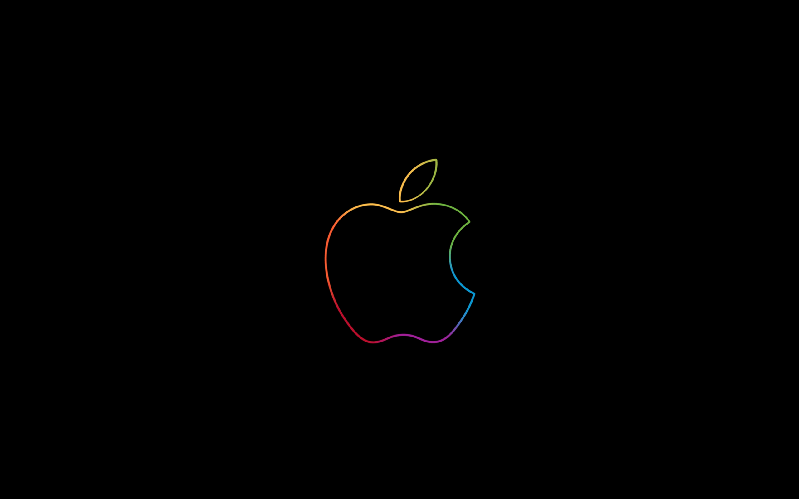 White On Black Background Apple Logo - Wallpaper Apple, Logo, Minimal, Colorful, Dark background, HD