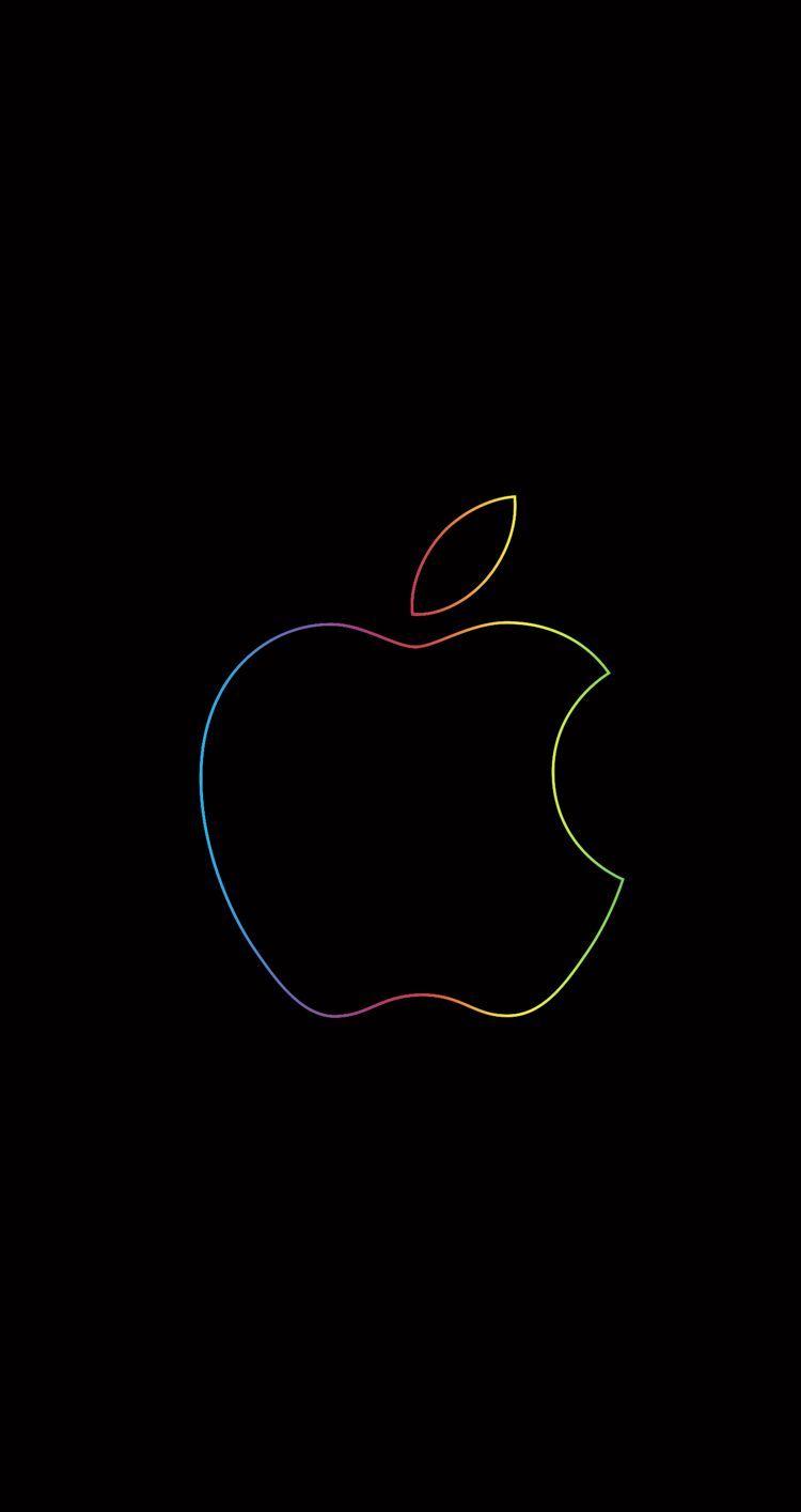 White On Black Background Apple Logo - Black Apple Logo - Bing images | Apple Love! | Apple logo wallpaper ...
