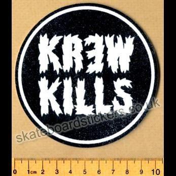 Krew Skateboard Logo - KR3W Skateboard Sticker – SkateboardStickers.com