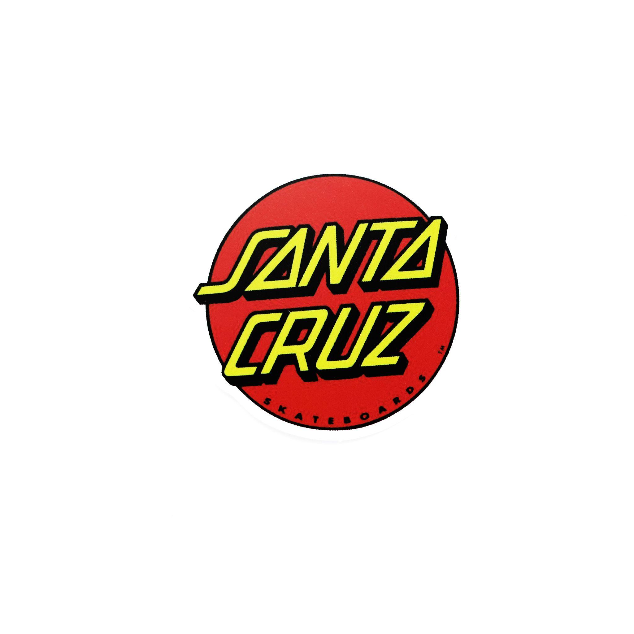 Santa Cruz Skate Logo - Low Definition Santa Cruz Skateboards Logo Matte Sticker Decal ...