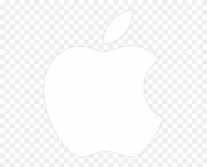 White On Black Background Apple Logo - White Apple Logo On Black Background Clip Art - Apple Logo Weiß Png ...