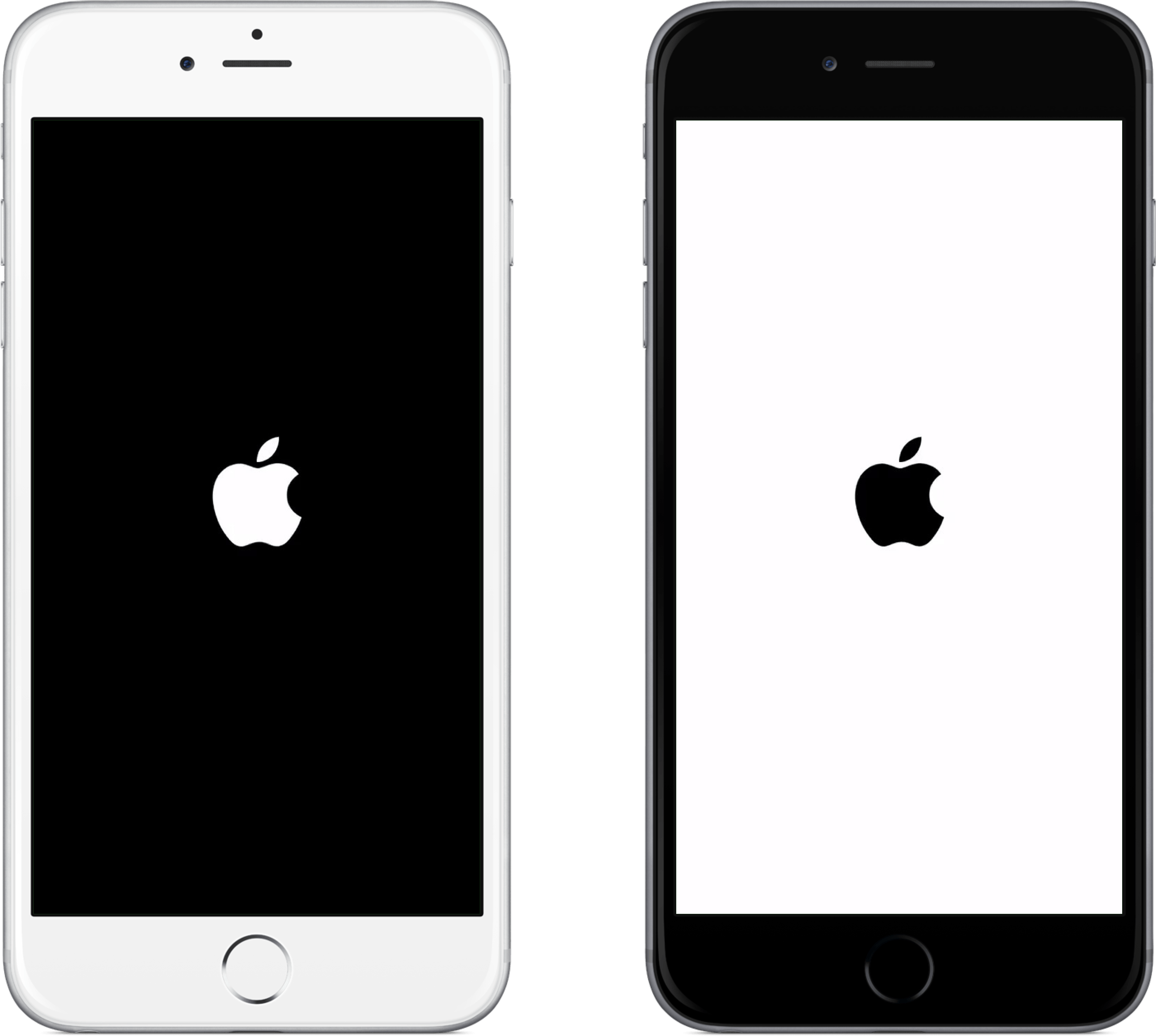 White On Black Background Apple Logo - This tweak inverts the respring and reboot screen colors on your iPhone