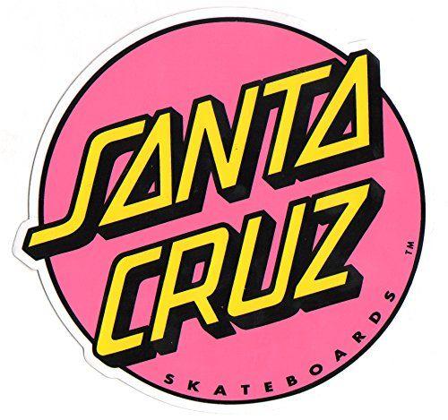 Santa Cruz Skate Logo - Santa Cruz Classic Logo Skateboard Sticker - skate board 15cm wide ...