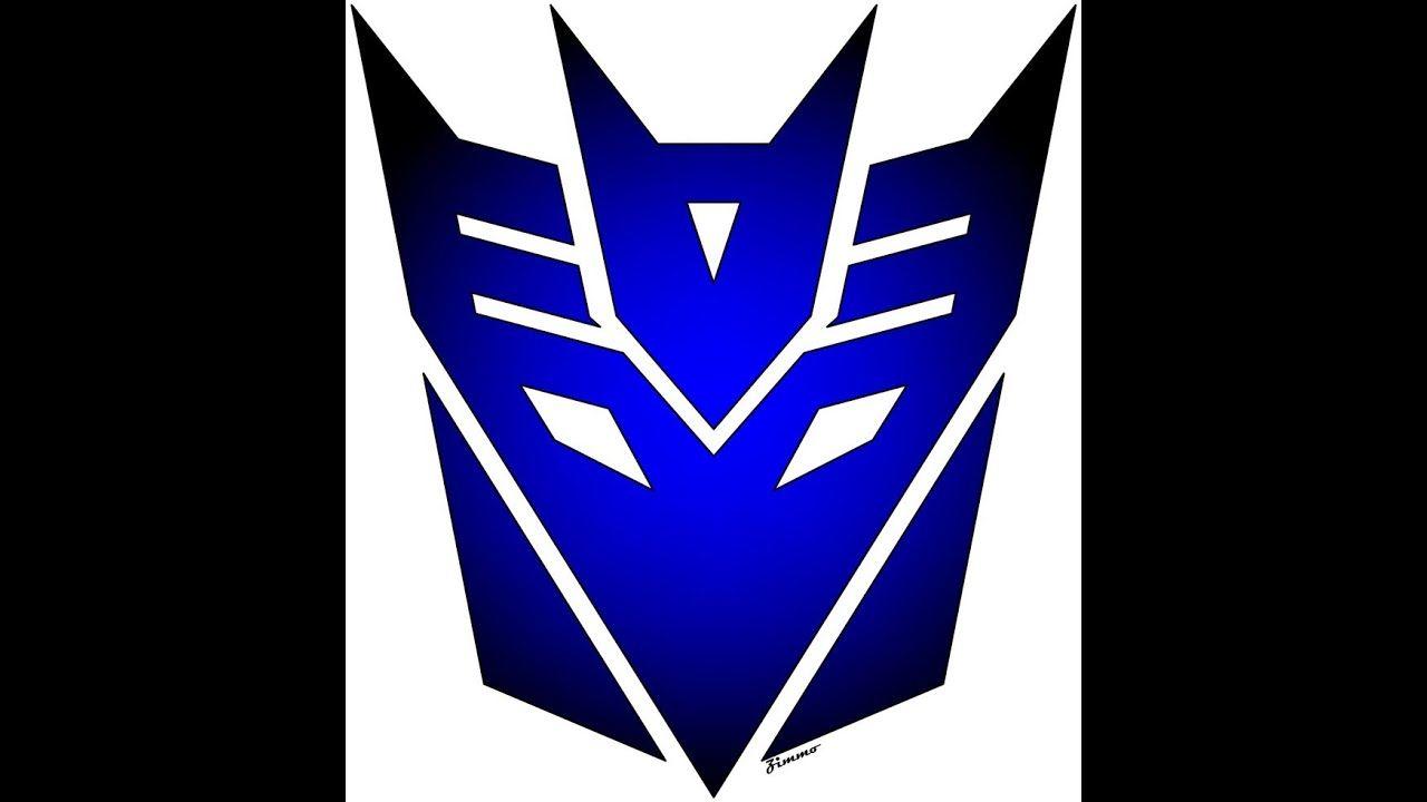 Transformers Autobots and Decepticons Logo - Logo Dojo Transformers Decepticons (Tutorial) - YouTube