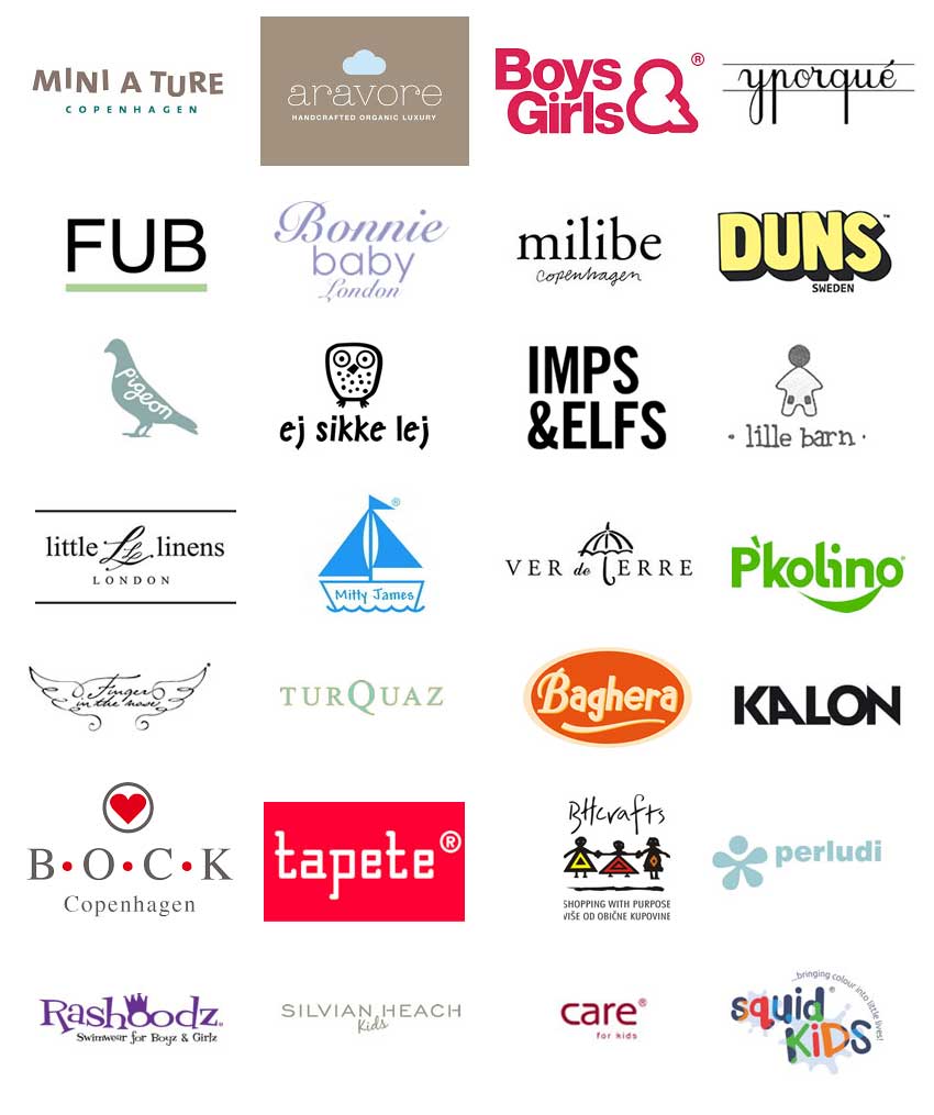 Designer Clothing Brands Logo - Boys Designer Clothes By Mini A Ture, Yporque, Bonnie Baby & Milibe ...