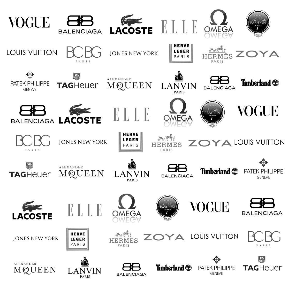 Famous Fashion Brands Logo - Top High Fashion Brands - Libaifoundation.Org Image Fashion
