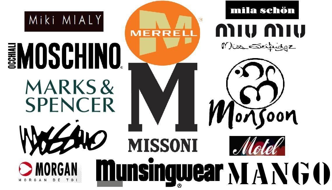 Designer Clothing Brands Logo - Mainline Fashion for “M” Fashion Brands. UK Fashion Emporium